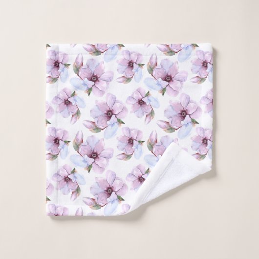 Motif floral romantique (Gant de toilette)