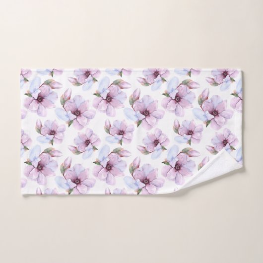 Motif floral romantique (Serviette à main)