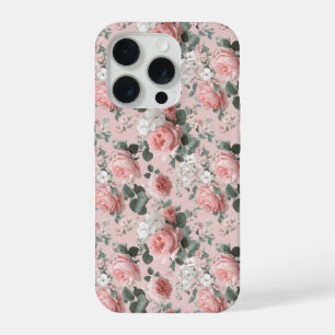 Motif floral rose blanc rose bébé féminin