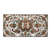 Motif floral Rosemaling norvégien vintage - Cust