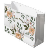 Motif floral - Sac cadeau (Devant Angle)