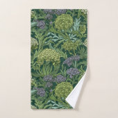 Motif floral sans couture de style William Morris (Serviette à main)