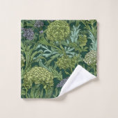 Motif floral sans couture de style William Morris (Gant de toilette)