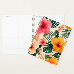 Motif floral sans couture d'Hibiscus Tropical Vibr
