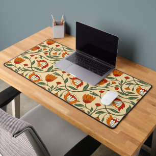 Motif floral sans couture sur fond beige