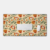 Motif floral sans couture sur fond beige (Clavier et souris)