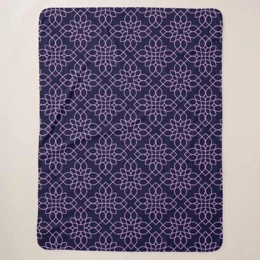 motif floral sur couvertures, plaid en molleton et (Devant)