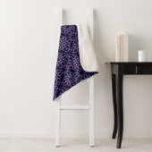 motif floral sur couvertures, plaid en molleton et (En situation)