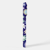 Motif floral sur fond bleu (Côté droit)