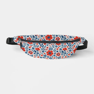 Motif floral sur le thème des États-Unis/Américain