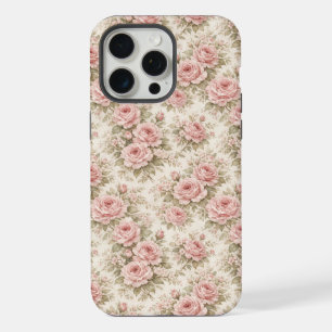 Motif floral transparent de rose vintage élégant