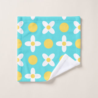 Motif floral Turquoise Bleu Rétro