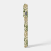 Motif floral vert botanique beige (Côté gauche)