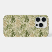 Motif floral vert botanique beige (Verso Horizontal)