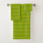 Motif floral vert chartreuse élégant (En situation)