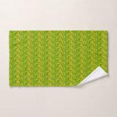 Motif floral vert chartreuse élégant (Serviette à main)