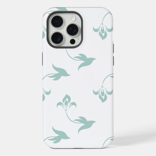 Motif floral vert sans couture (Verso)