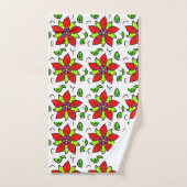 Motif floral vibrant (Serviette à main)