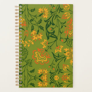 Motif floral vibrant : Fleurs jaunes et orange