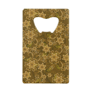 Motif floral vintage d'or