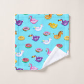 Motif flottant de la piscine d'été (Gant de toilette)