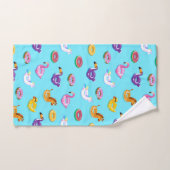 Motif flottant de la piscine d'été (Serviette à main)