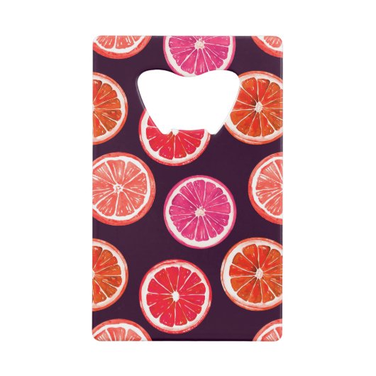 Motif foncé Citrus peint à la main (Devant)
