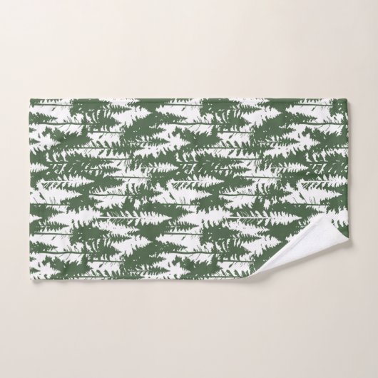 Motif forestier (Serviette à main)