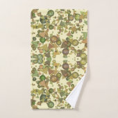 Motif fou de formes géométriques, couleurs naturel (Serviette à main)