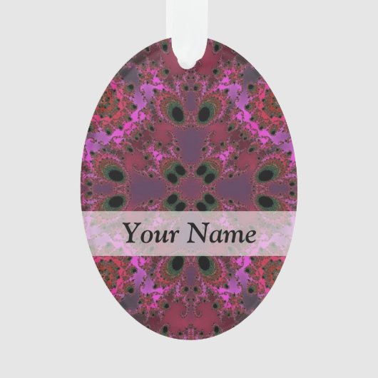 Motif fractal numérique magenta (devant)