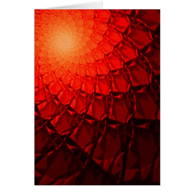 Motif Fractal rouge (Devant)