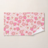 Motif Fraise Daisy (Serviette à main)