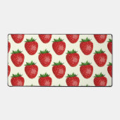 Motif Fraise, Fraises Rouges, Fruit, Feuille (Recto)
