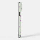 Motif Fraise Violette sur Fond Vert (Côté droit)