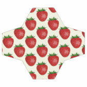 Motif fraises, fraises rouges, fruits, feuilles (Plat)