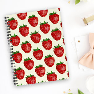Motif fraises, fraises rouges, fruits, feuilles