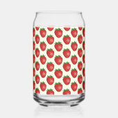 Motif fraises, fraises rouges, fruits, feuilles (Verso)