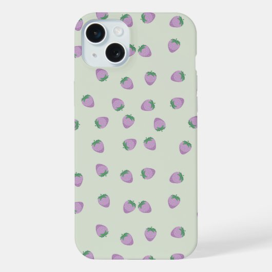 Motif Fraises Violettes (Verso)