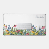 Motif frontalier Fleur sauvage tendance, aquarelle (Clavier et souris)