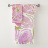 Motif Fuchsia rose violet d'aquarelle (En situation)