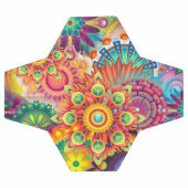 Motif funky rétro Abstrait Bohème (Plat)