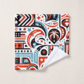 Motif Génératif du 4 Juillet (Gant de toilette)