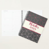 Motif géométrique 2023 Viva Magenta Grey Ajouter u (Devant avec enveloppe)