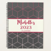 Motif géométrique 2023 Viva Magenta Grey Ajouter u (Devant)