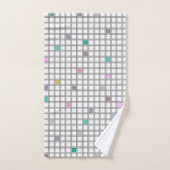 Motif géométrique À damiers multicolore (Serviette à main)