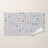 Motif géométrique À damiers multicolore (Serviette à main)