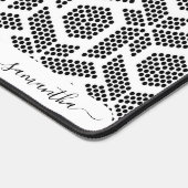 Motif géométrique à points blancs en noir (Coin)