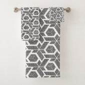 Motif géométrique à points noirs et blancs (En situation)