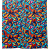 motif géométrique Abstrait 18 - Rideau de douche (Devant)