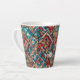 motif géométrique Abstrait 19 - Latte Mug